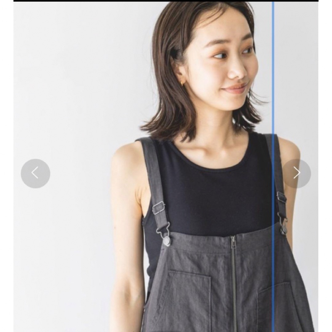 niko and - ニコアンド リネン サロペット Lの通販 by ハナ's shop