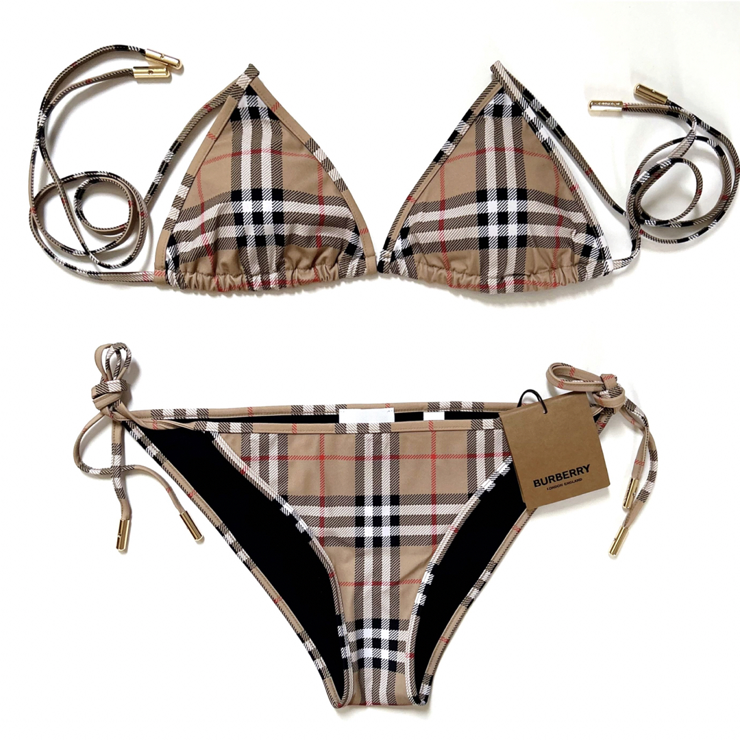 BURBERRY - 新品 BURBERRY バーバリー チェック 水着 ビキニ スイム