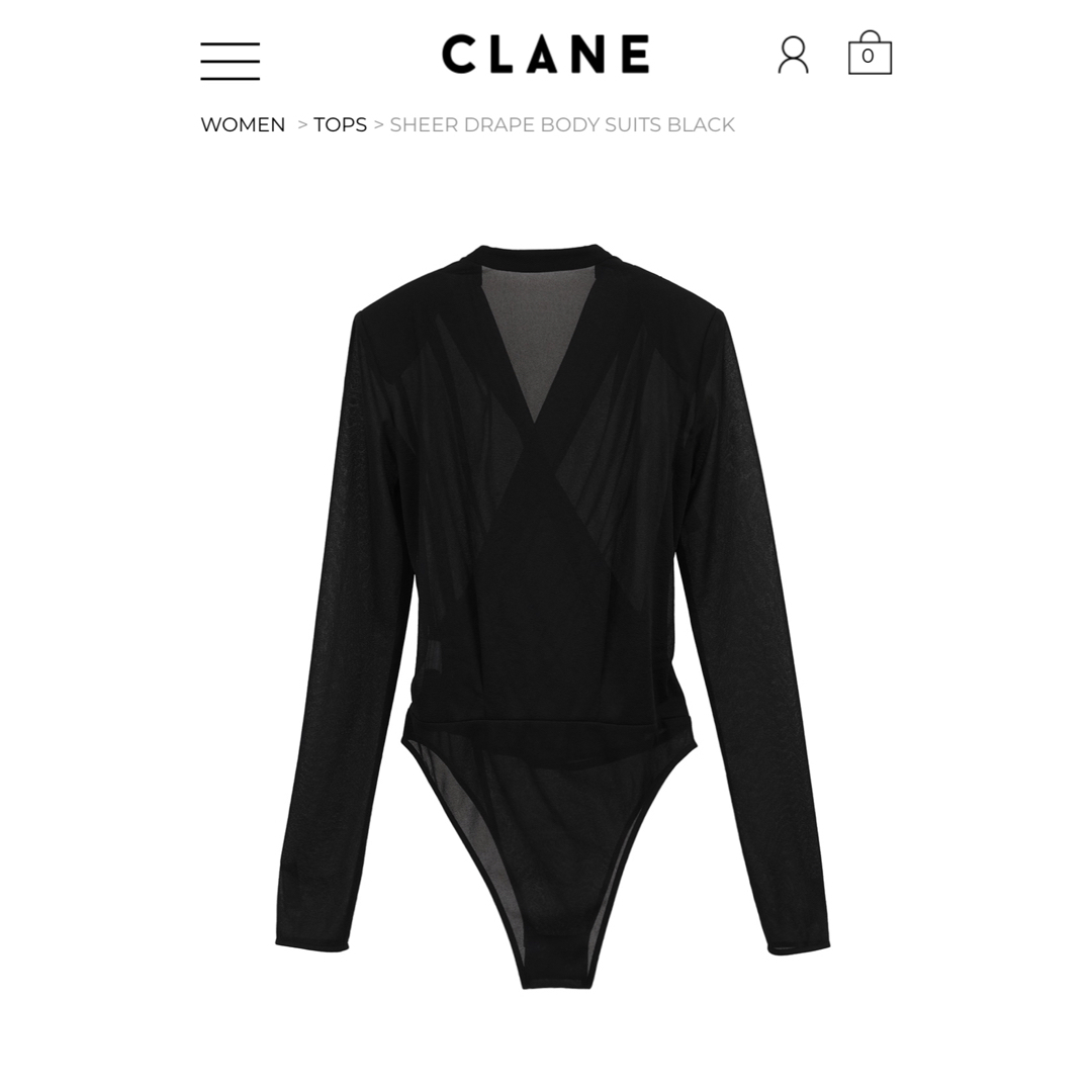 CLANE - CLANE SHEER DRAPE BODY SUITSの通販 by アリ'shop｜クラネ