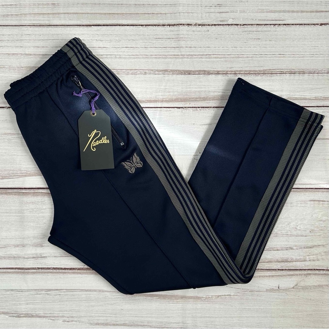 Needles - needles 21aw トラックパンツ ナロー ネイビー コムドット