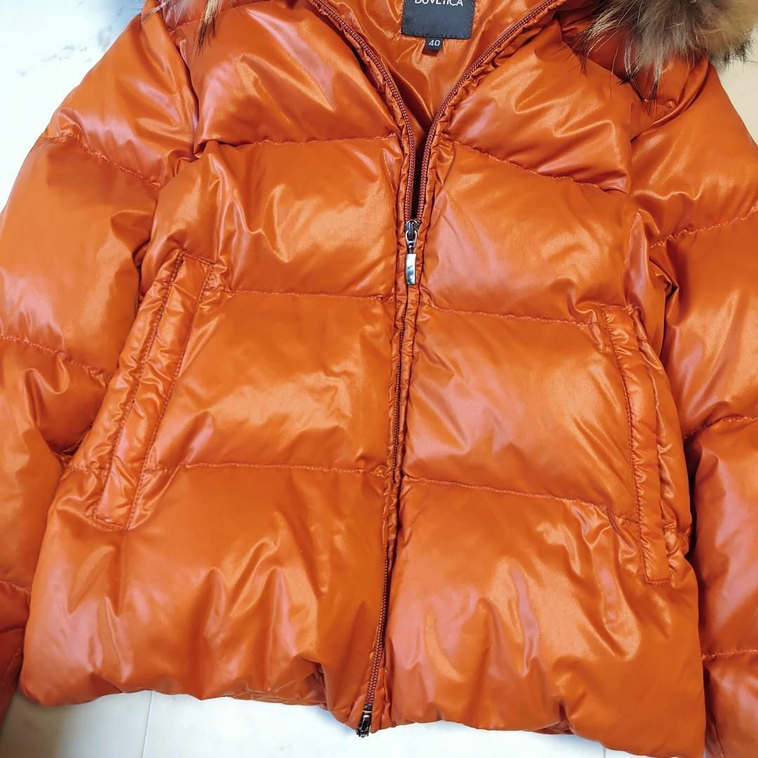 DUVETICA - デュベティカ ラクーンファー フード ダウンジャケット 40