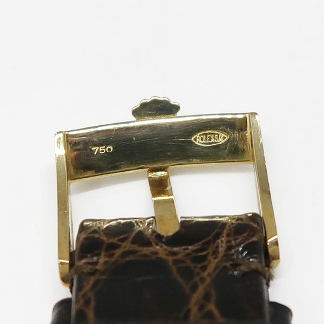 ROLEX ロレックス 純正 ワニ革ベルト 750 K18 尾錠 ラグ幅20㎜の通販