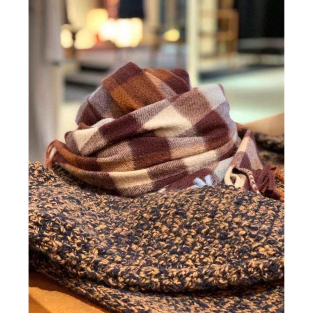 Joshua Ellis - Joshua Ellis 20AW カシミヤ大判ストール ドゥロワー