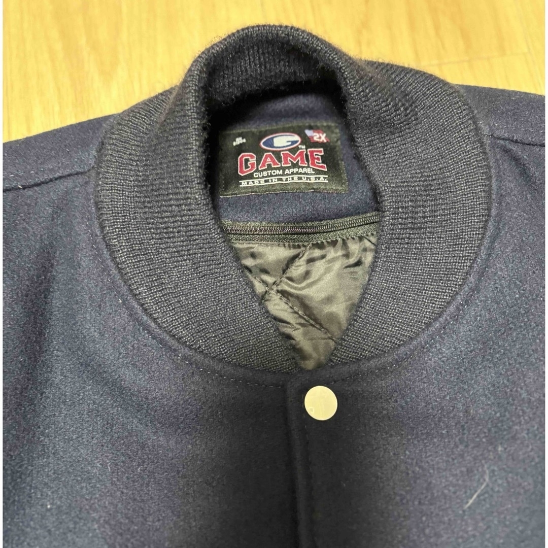 BLUE BLUE - AH.H GAME SPORTSWEAR VARSITYJACKET 長谷川昭雄の通販 by