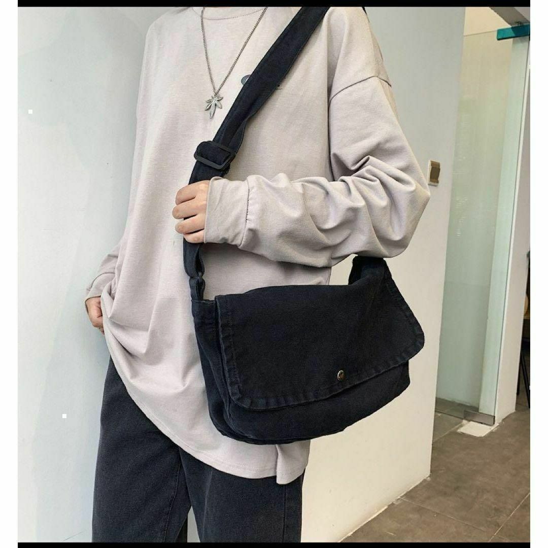 ニュースペーパーバッグ ホワイト ショルダーバック 古着 人気