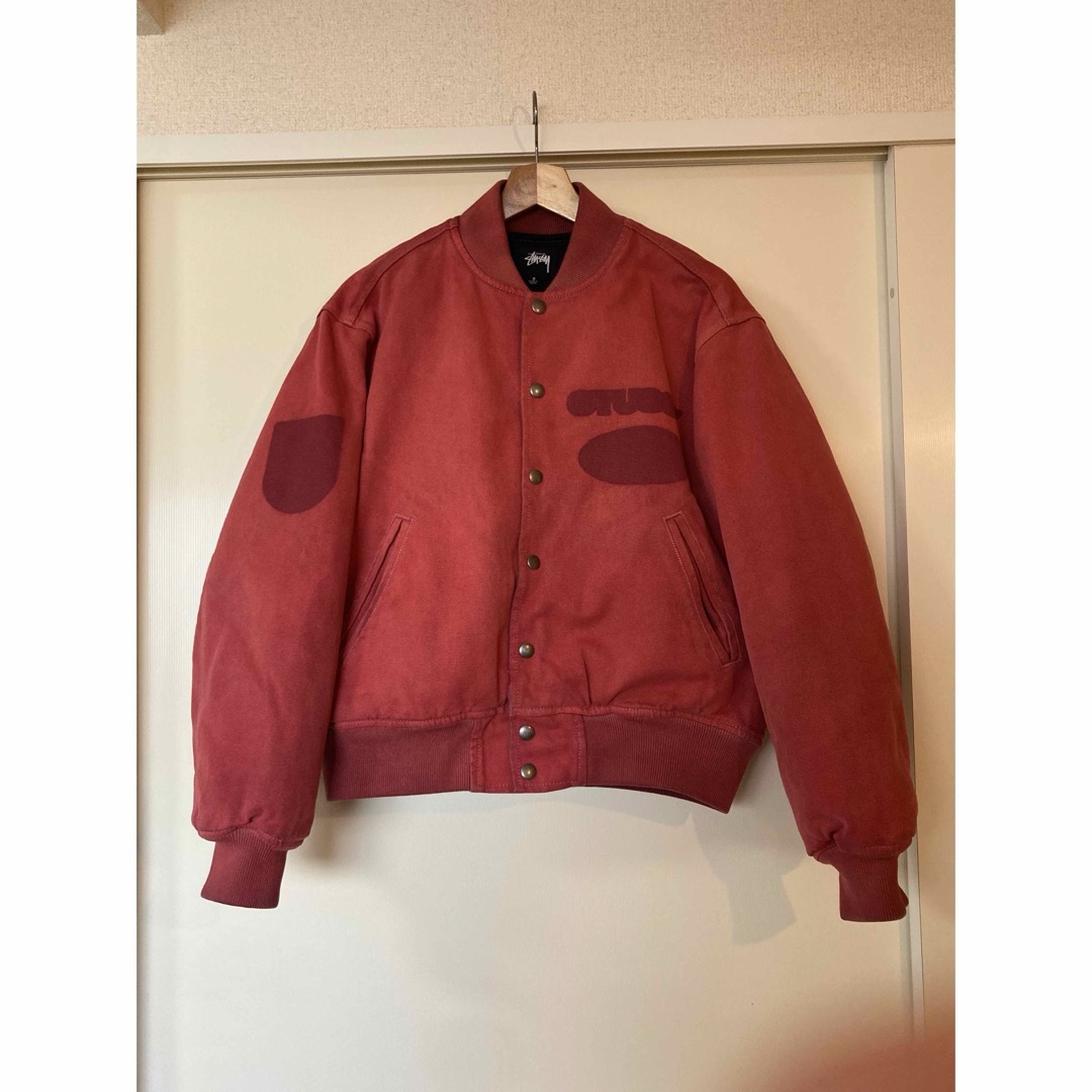 STUSSY - Stussy Ghost Logo Canvas Varsity Jacketの通販 by ガンコ's