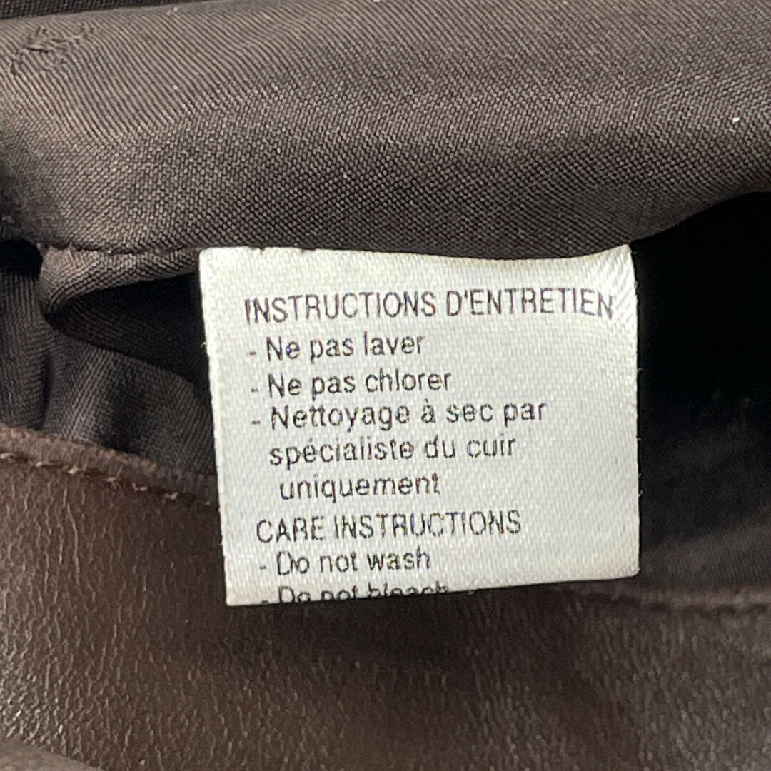 CHANEL - シャネル ブラウン レザースカート 40の通販 by エコスタイル