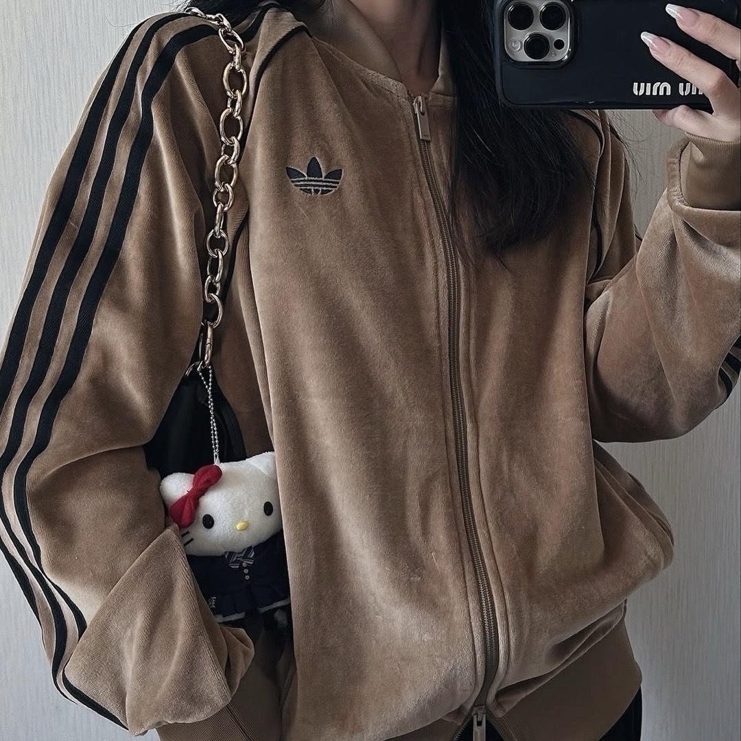 adidas Originals - 新品XL⭐️adidas アディカラー ブラウンベロア