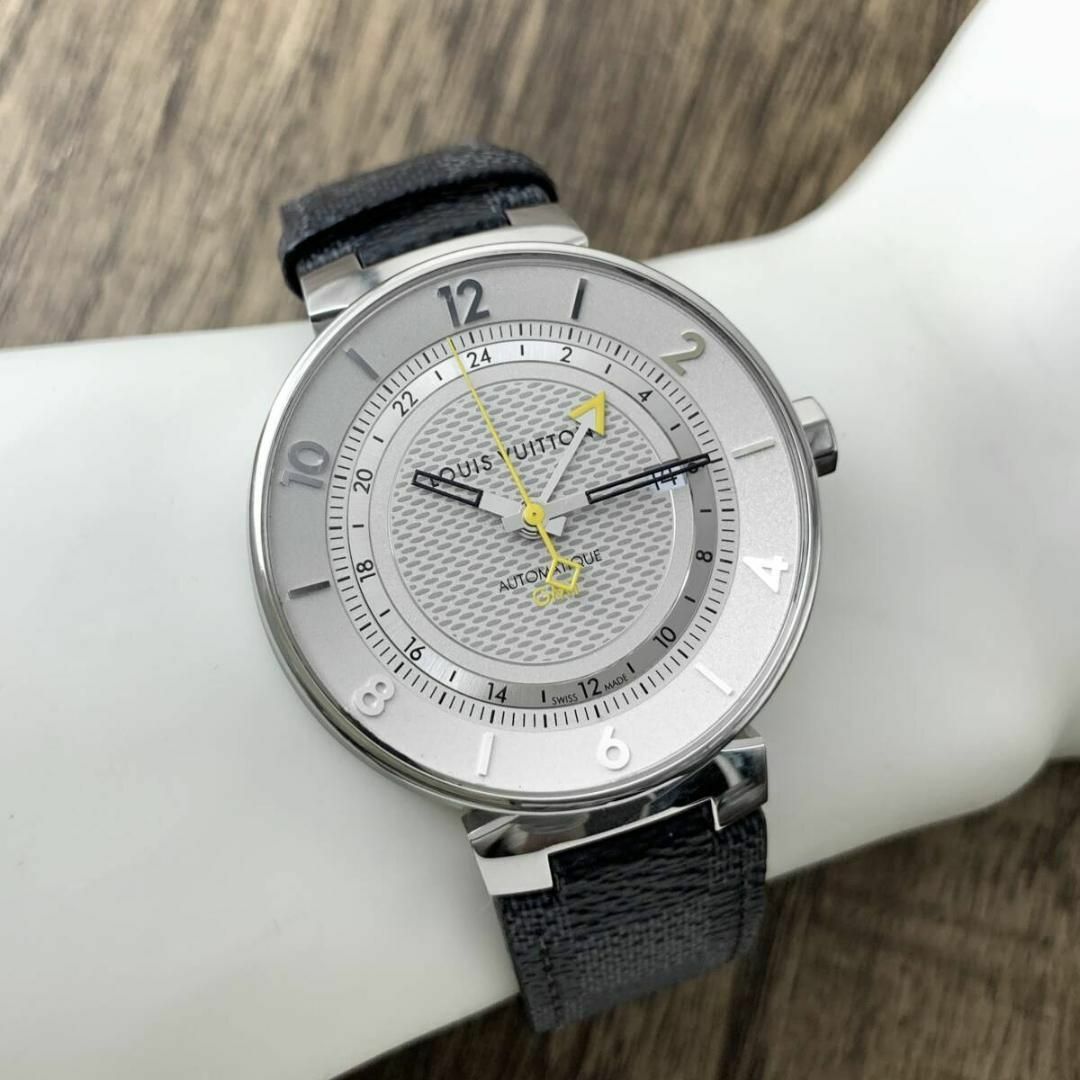 LOUIS VUITTON - ルイヴィトン タンブール ムーン デイト ダミエベルト