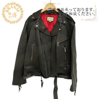GUCCI - グッチ GUCCI ライダースジャケット TIGER EMBROIDERED BIKER