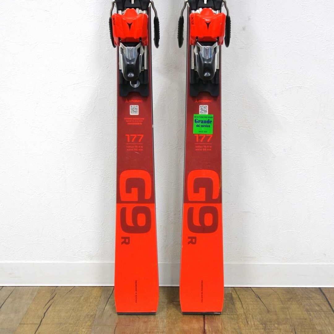 美品 アトミック ATOMIC REDSTER G9 R 177cm ビンディング X12 レッド