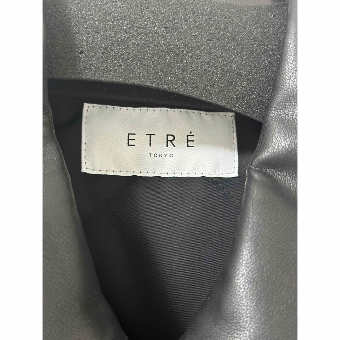 ETRE TOKYO - ETRE TOKYO フェイクレザーオーバーサイズブルゾンの通販