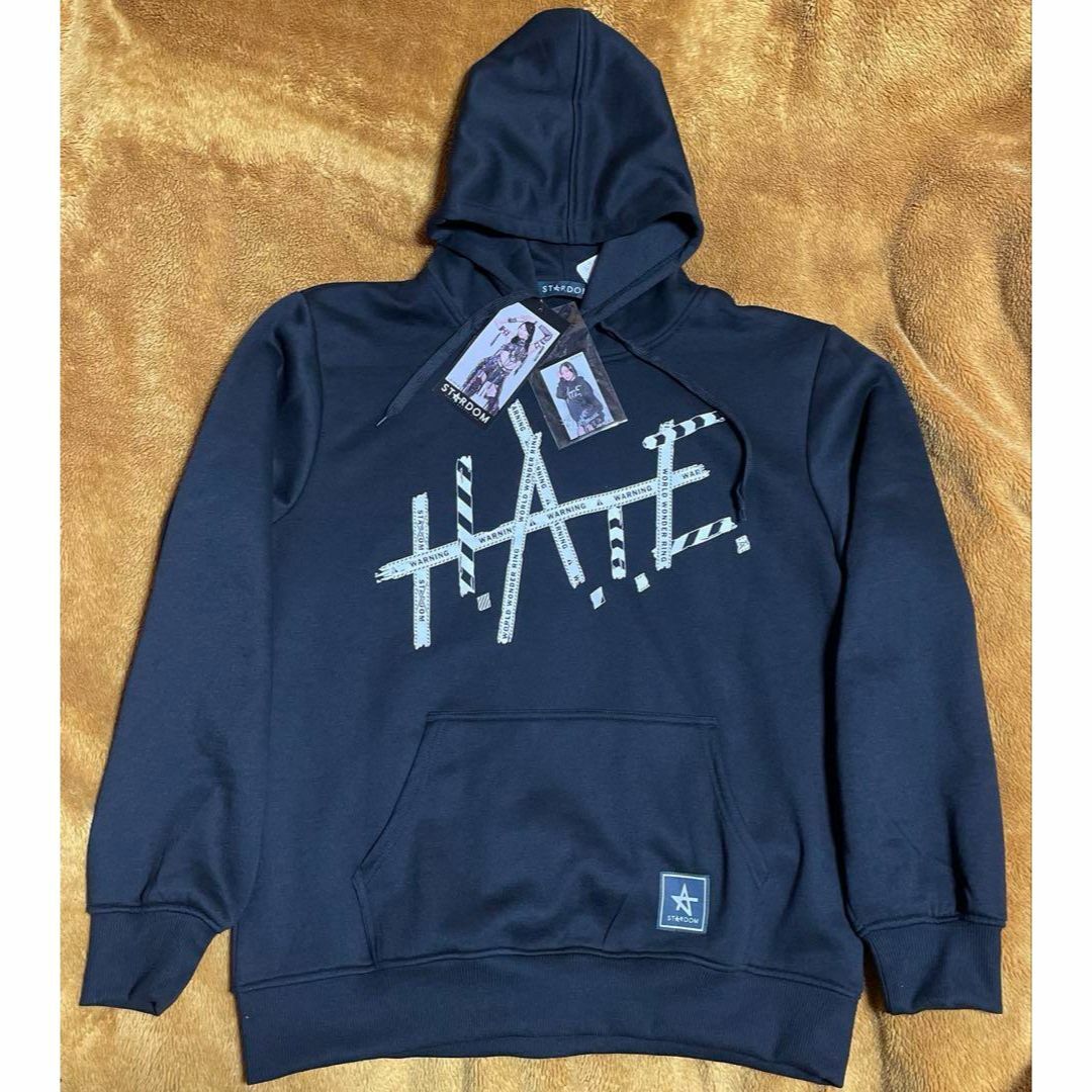 L スターダム 上谷沙弥 パーカ 複製サイン入り ステッカー付、他 LLの