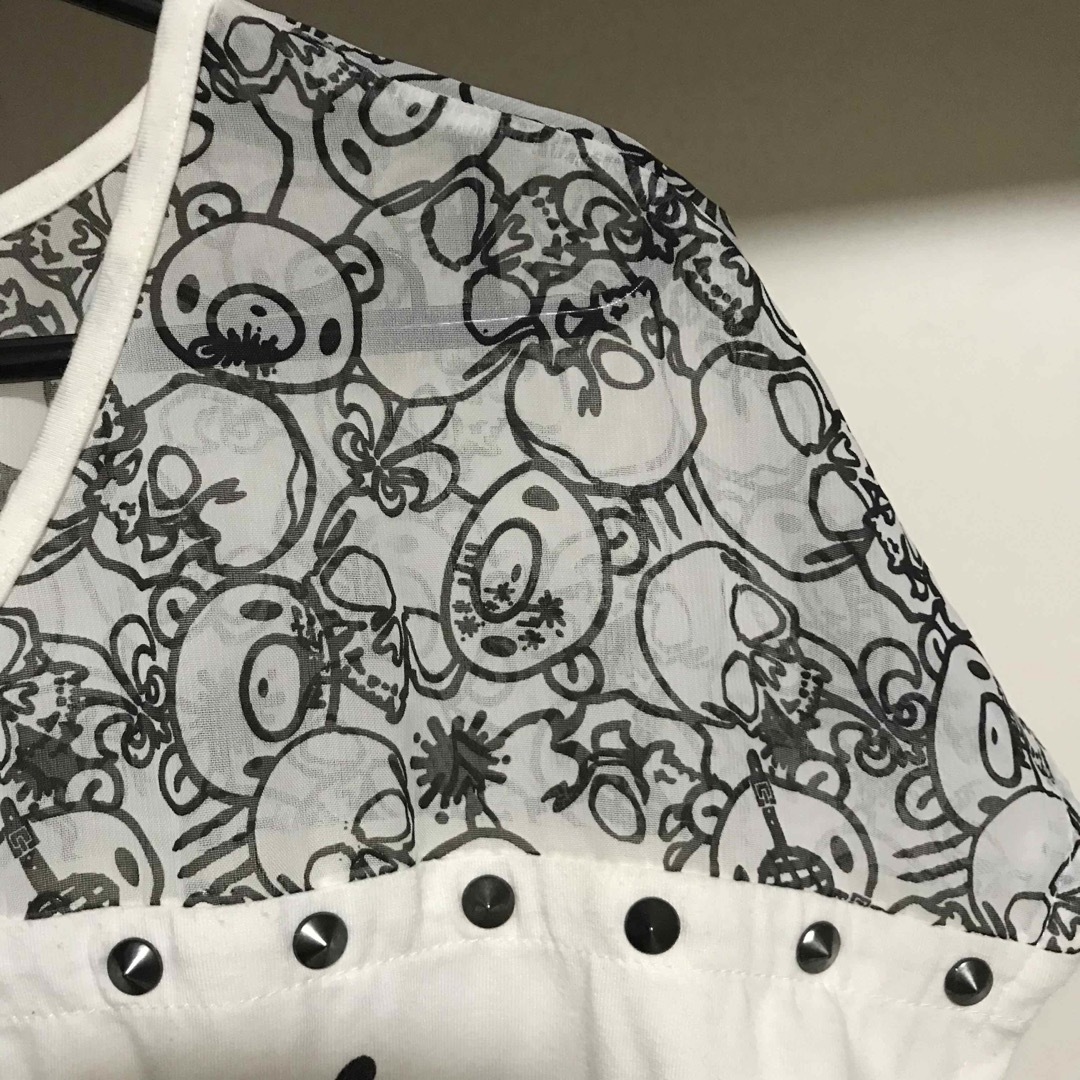 送料込】グルーミー ゴーストオブハーレム コラボ 希少 スカル Y2K 00s