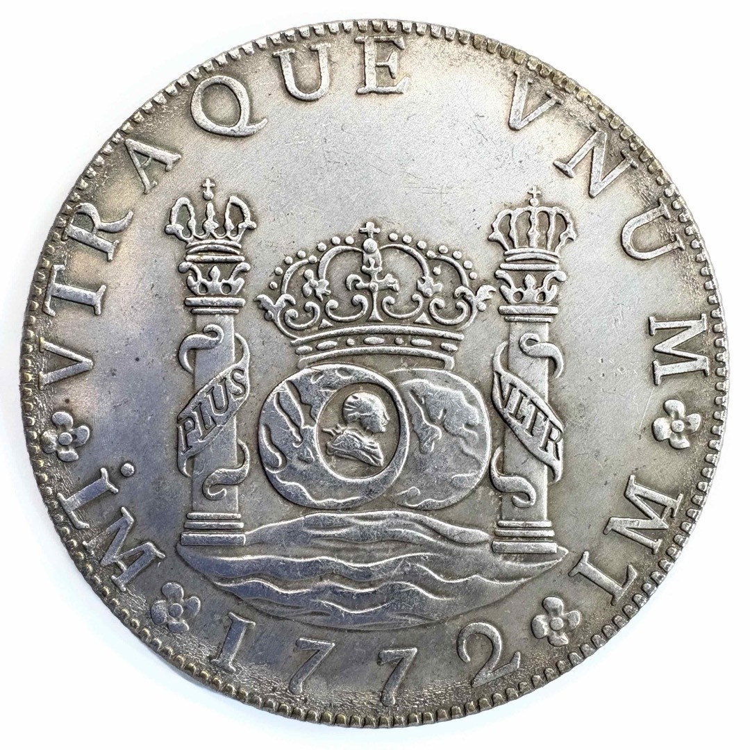 スペイン ピースオブエイト カルロス3世 8レアル銀貨 ピラーダラー