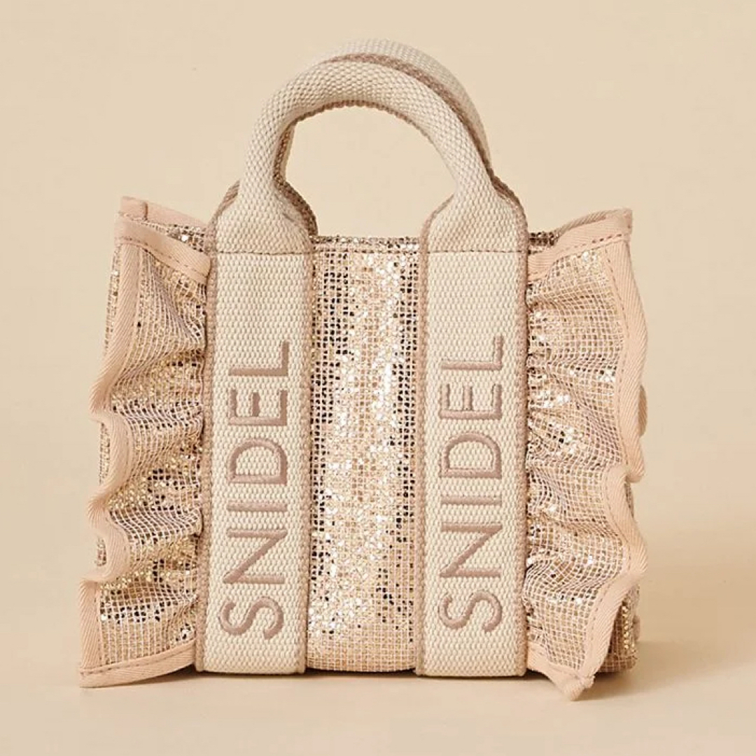 SNIDEL - snidel スナ フリルロゴミニバッグ 25ssの通販 by