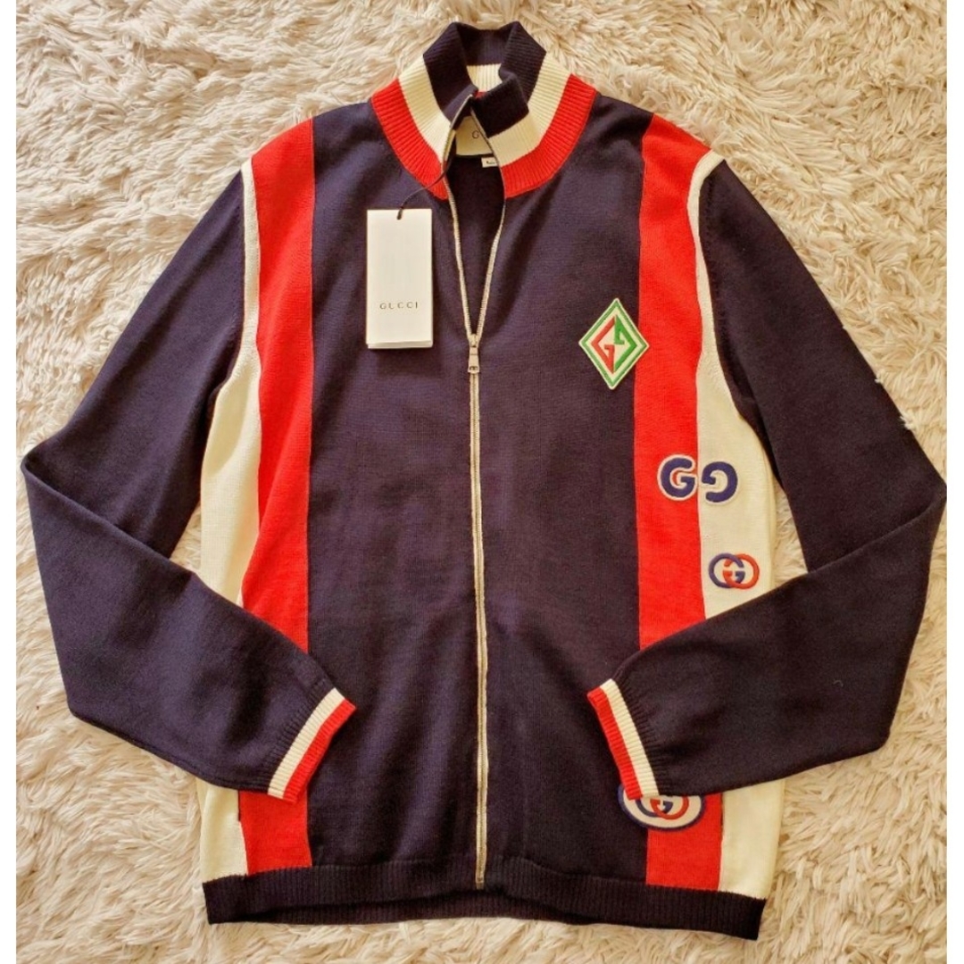 GUCCI - ☆タグ付☆極美品☆GUCCI☆ロゴニット／カーディガン☆サイズ