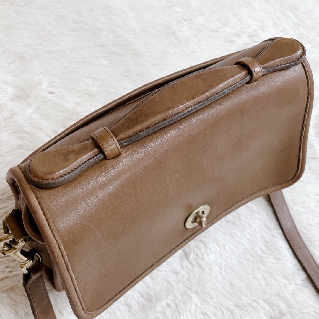 COACH - オールドコーチ レザー ターンロック 2way ハンドバッグ