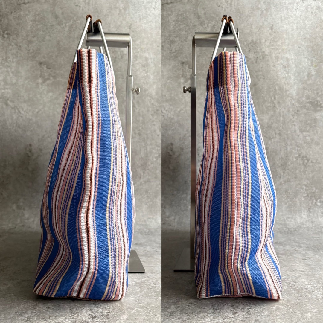 MARNI - 【極美品】MARNI MARKET ストライプ トートバッグ