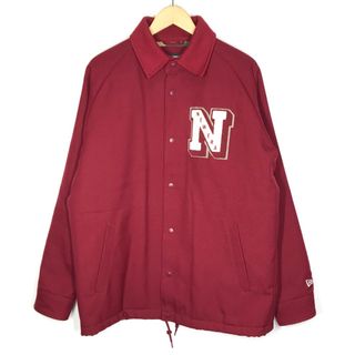 NEW ERA - M ニューエラ NEWERA 本皮 スタジャン 無地 レザー