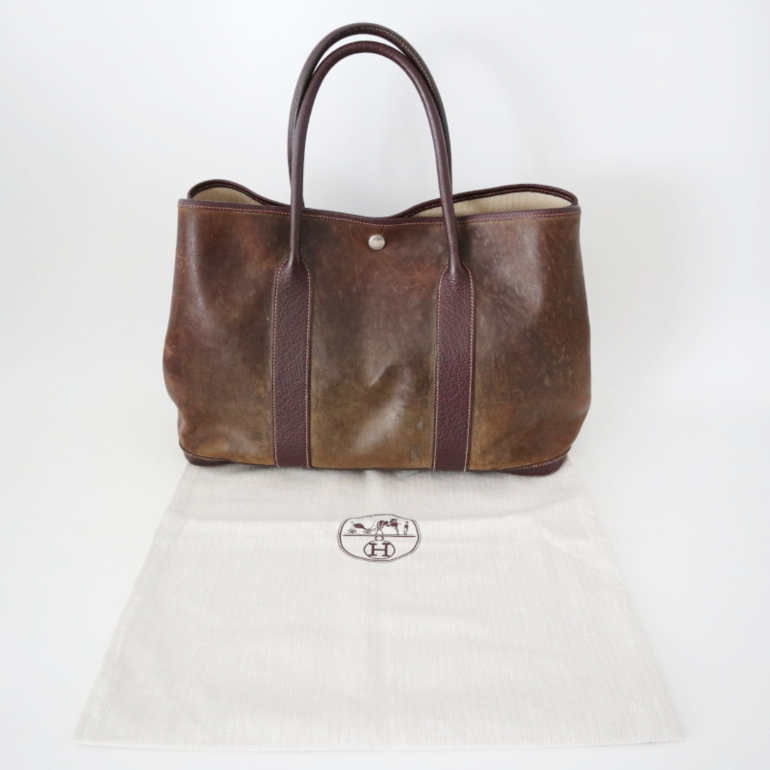 HERMES - HERMES エルメス ガーデンパーティPM アマゾニアレザートート