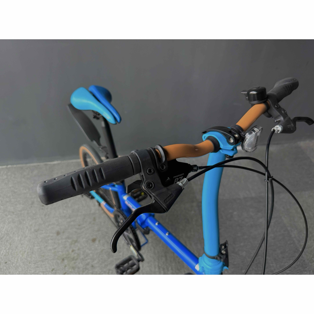 美品 新品未使用 Panther 20インチ折りたたみ自転車 スカイブルーの