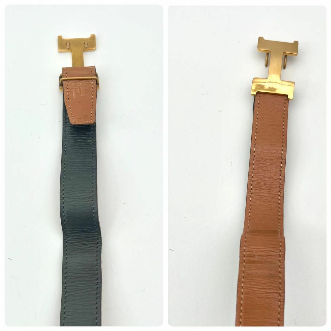 HERMES - エルメス Hロゴ コンスタンス ベルト ゴールド ブラック