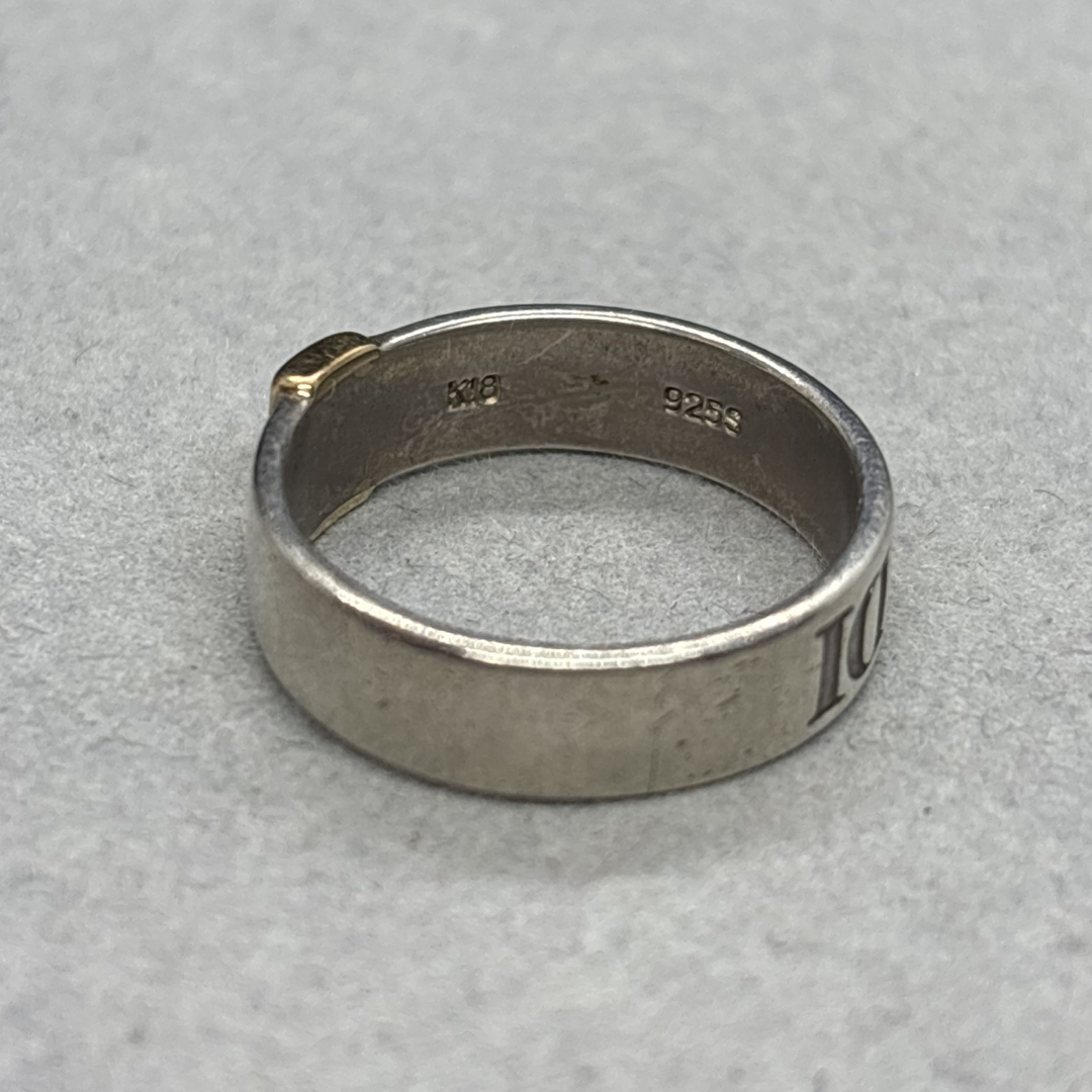 Trussardi - 即決 TRUSSARDI K18 ゴールド 925S シルバー リング 指輪