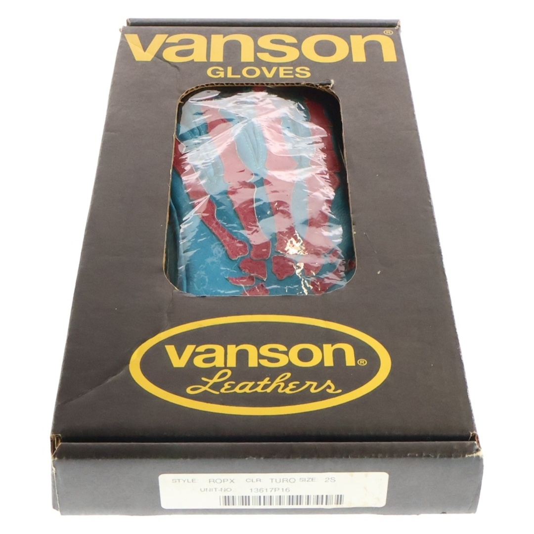 VANSON - VANSON バンソン × BACKDROP ROPX SKELTON BONE LEATHER