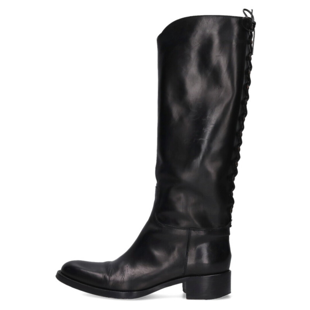 SARTORE - サルトル バックレースアップレザーロングブーツ レディース