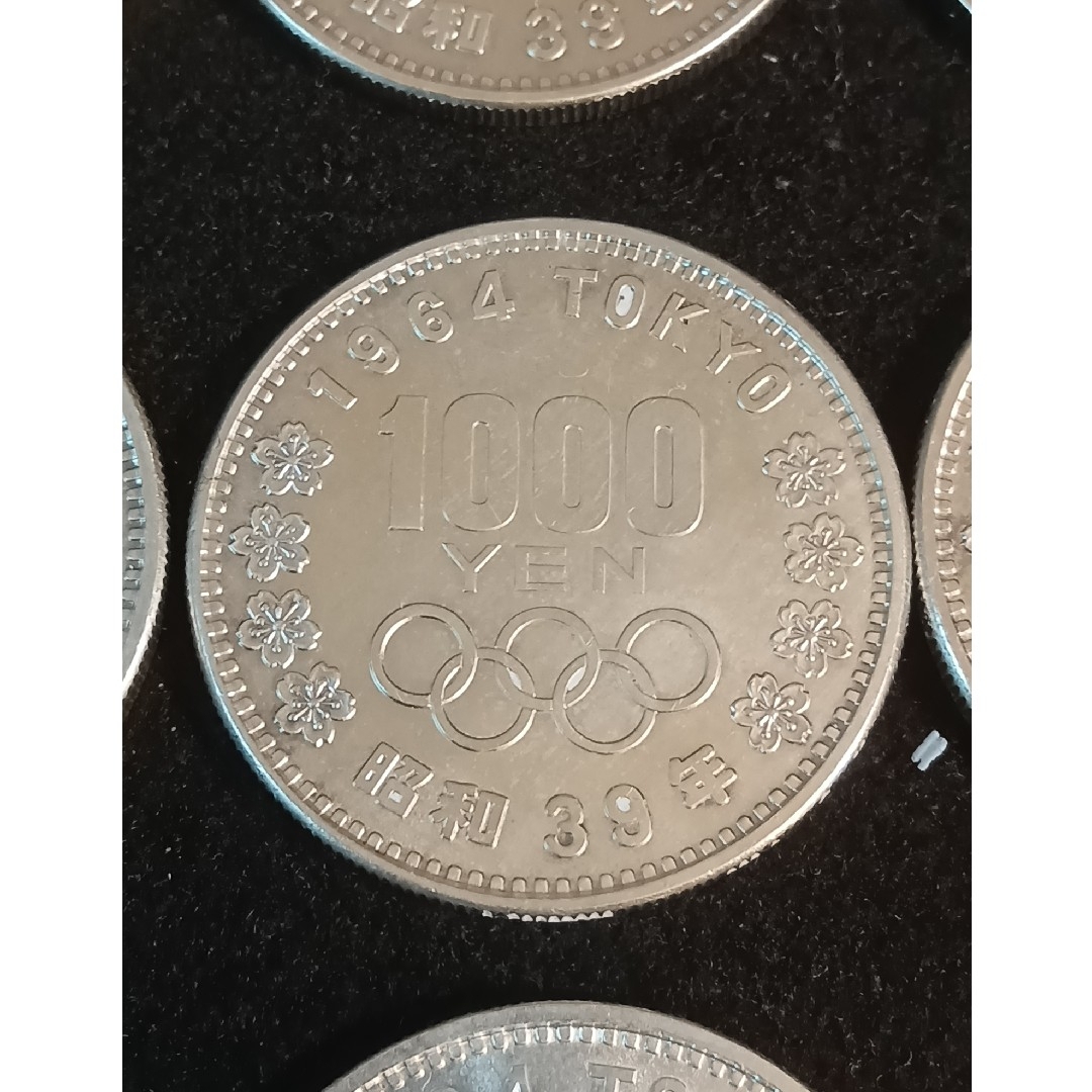 銀貨 東京オリンピック1.000円銀貨SV925 地金型 純銀 総重量約222gの