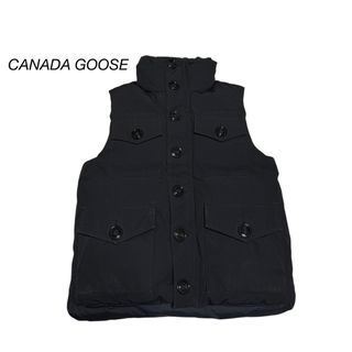 CANADA GOOSE - カナダグース ロゴ ダウンベスト メンズ M 【中古】の