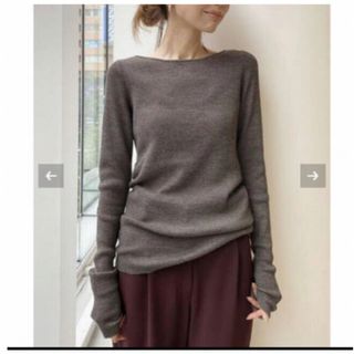 L'Appartement DEUXIEME CLASSE - リブボートネックニット の通販 by