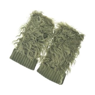 MIU MIU - 極美品 ミュウミュウ レザーグローブ アームカバー ロゴ型