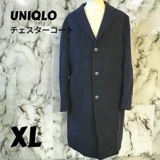UNIQLO - 【UNIQLO】ウールカシミヤチェスターコート黒【sizeM】の通販