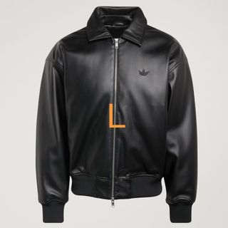 adidas Originals - 新品XS adidasレザーHoodieジャケット JL7556の