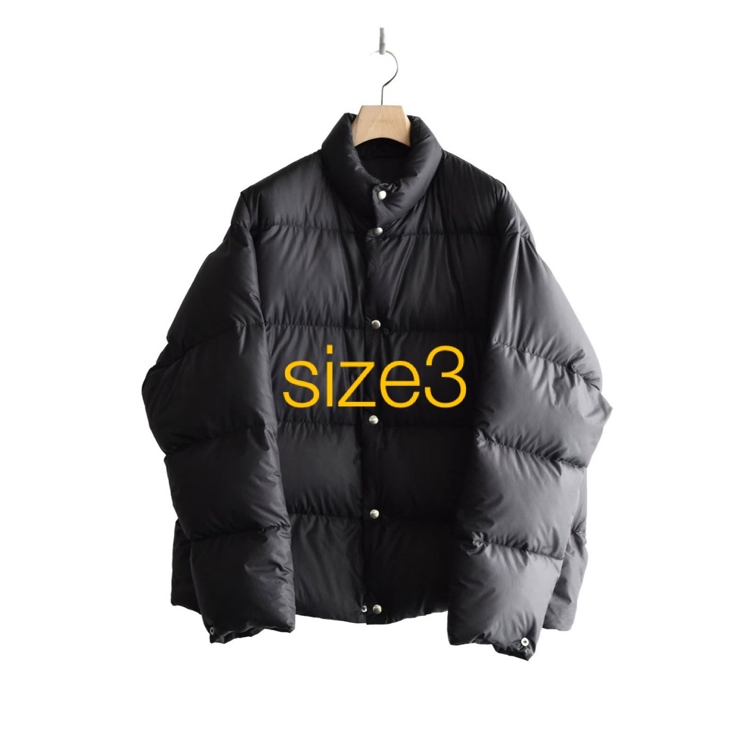 COMOLI - comoli コモリ 25aw ダウンジャケット ブラック サイズ3の