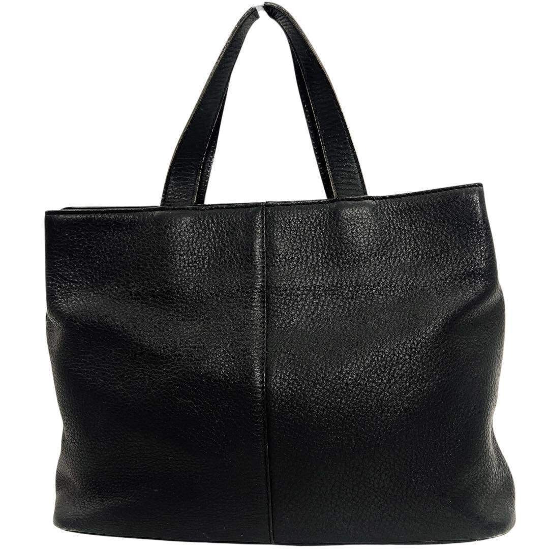 BURBERRY - BURBERRY レザー ブラック ノバチェック ハンドバッグ 9025