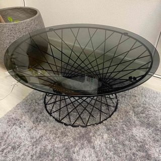 Francfranc - 【値下げ中】フランフラン ガラステーブル ローテーブル