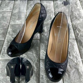 CHANEL - シャネル ココマーク サイズ 37 23.5cm 相当 レザー パンプス