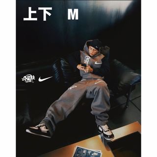 NIKE - ナイキ ナイロン ジャケット パンツ セットアップ 赤 黒 NIKE