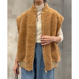 BEARDSLEY - ビアズリー beardsley ペプラムギャザージレ ベージュ