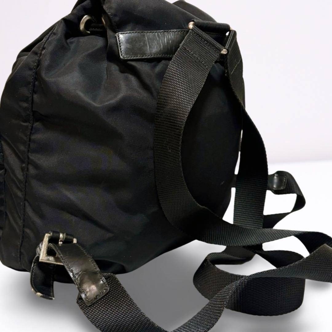 PRADA - 【正規品】プラダ PRADA リュックサック 三角ロゴ ナイロン 黒