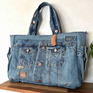 アラン模様のニットバッグ 裏地付き♡の通販 by 莉央's shop ｜ラクマ