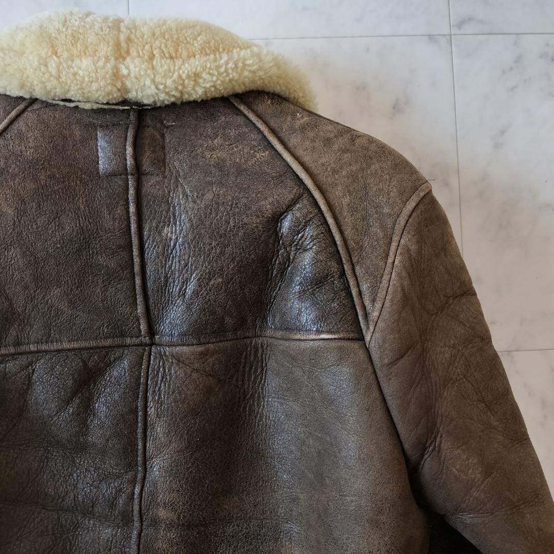 AVIREX - AVIREX B-6 ムートン フライトジャケット 40 L シープスキン