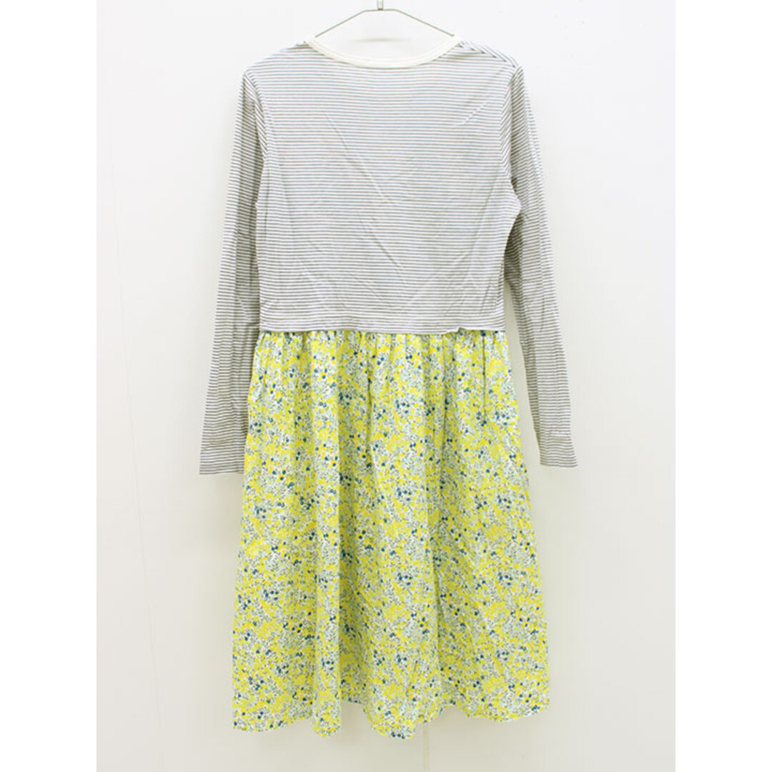 familiar - ファミリア 長袖ワンピース 160cm キッズ 女児 白紺×黄系