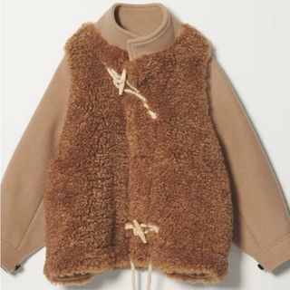 General Research - ジェネラルリサーチ レザーベルトダッフルコートの