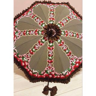 Angelic Pretty - アンジェリック プリティ いちご柄 晴れ雨兼用 傘