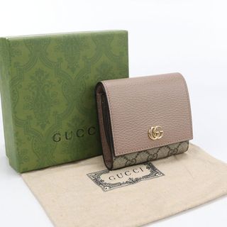 GUCCI - 激安 GUCCI グッチ GGロゴ 二つ折り 財布 キャンバス レザー 3