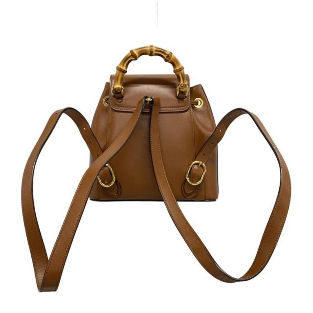 GUCCI - GUCCI(グッチ) リュックサック美品 バンブー 702101 ブラウン